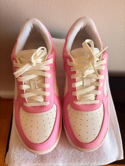 Alo leather pink shoes