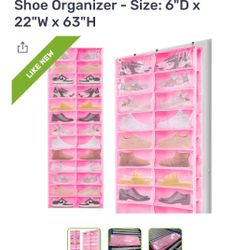 Pink Shoe Organizer 