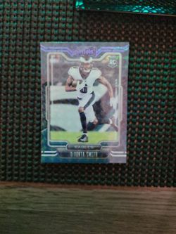 2021 Playbook #107 Blue Mosaic Parallel Holo RC Rookie DeVonta Smith Eagles