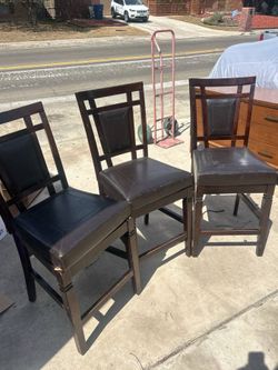 Set Of Three Wooden Chair