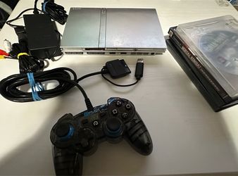 Playstation 2 Slim Silver with 1 Controller