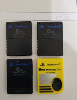 Playstation 2 Memory Cards