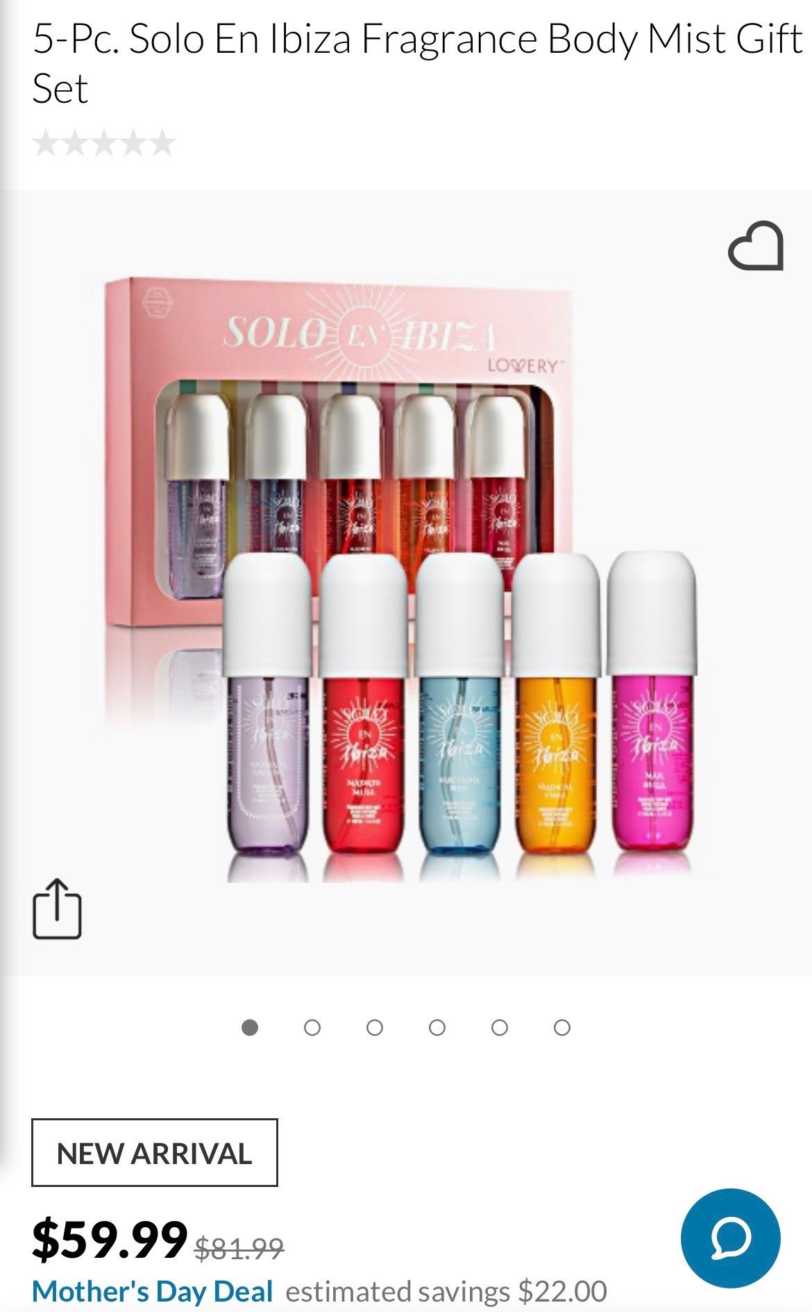 Solo En Ibiza Fragrance Body Mist