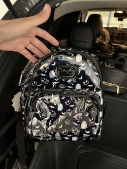 Loungefly Disney Nightmare Before Christmas Holographic Mini Backpack Jack Sally