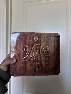 Willy wonka suitcase popcorn bucket