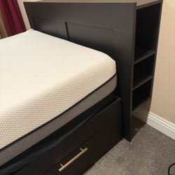 IKEA Full Size Brimnes Storage Bed & Headboard