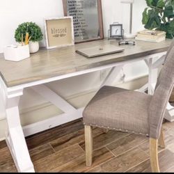 Custom farmhouse Office Desk Study Filling Cabinet Solid Wood Modern Rustic Office File Writing Restoration Hardware Insp Carpenter Bookcase