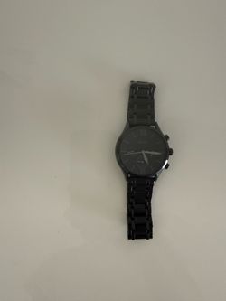 Black Fossil Stainless Steel Watch