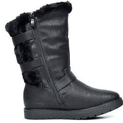 NEW Size 11 Little Kid Girl Toddler Winter Snow Boots Black 

