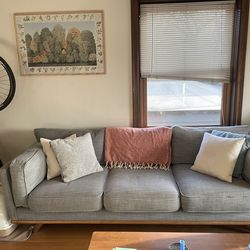 Grey Article couch  - 34x25x90