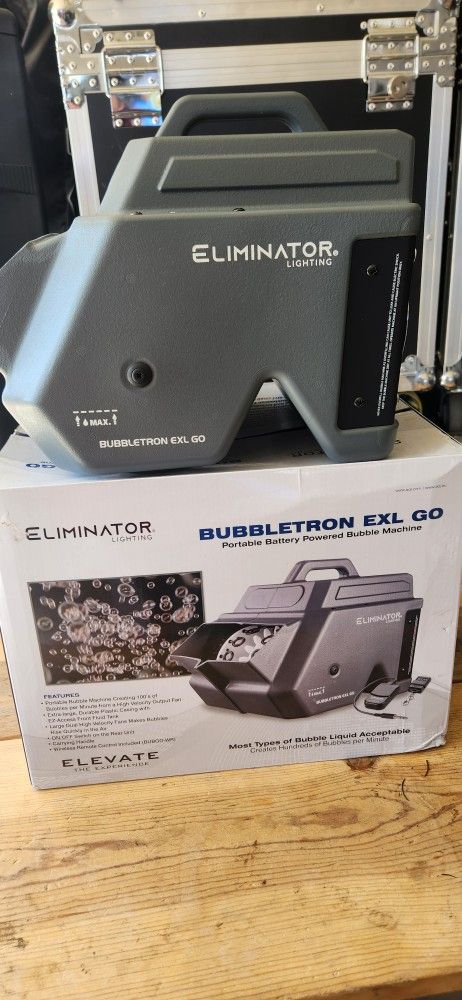 Eliminator Lighting BUBBLETRON EXL GO Bubble Machine
