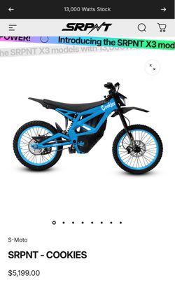 Srpnt - Cookies - E Bike - Sold Out - Less than 100 miles