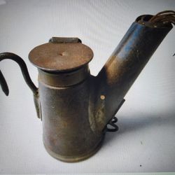 Teapot Coal Miner's Lamp With Wick