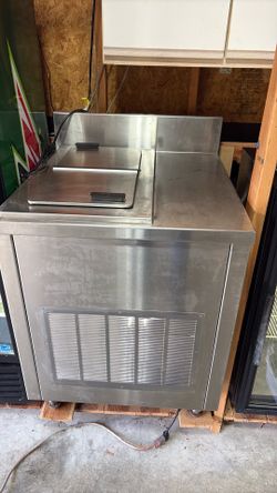 Drop in freezer with stainless cabinet