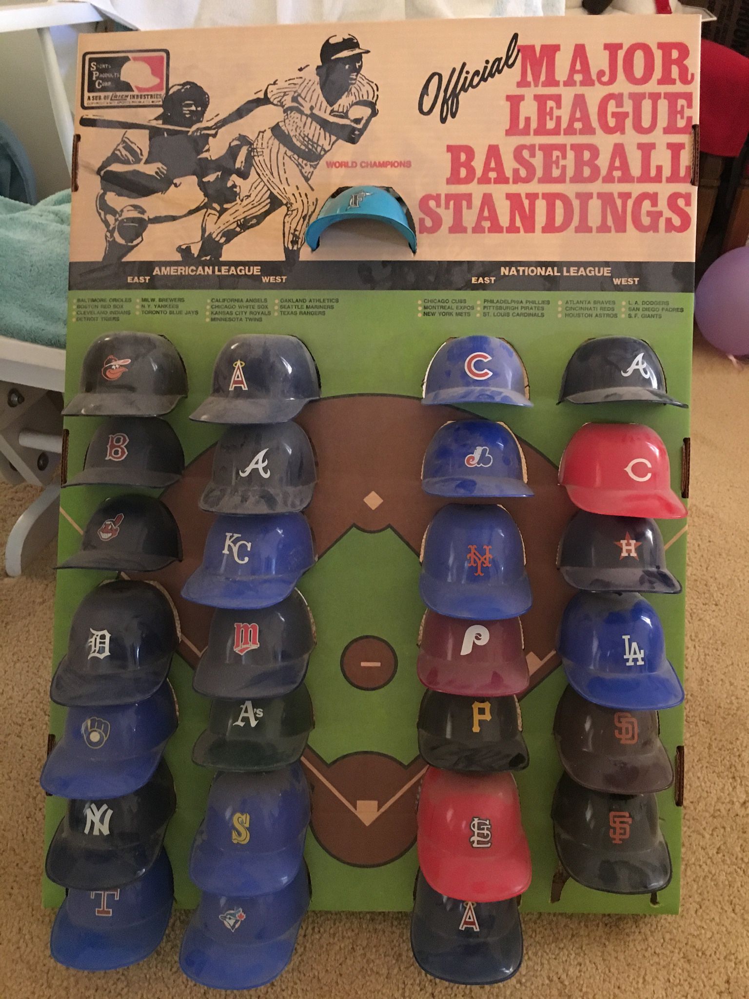 MLB Baseball League Baskin Robbins Complete Set Display Rookie