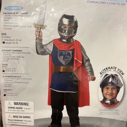Kids Knight Costume Large (4-6) 