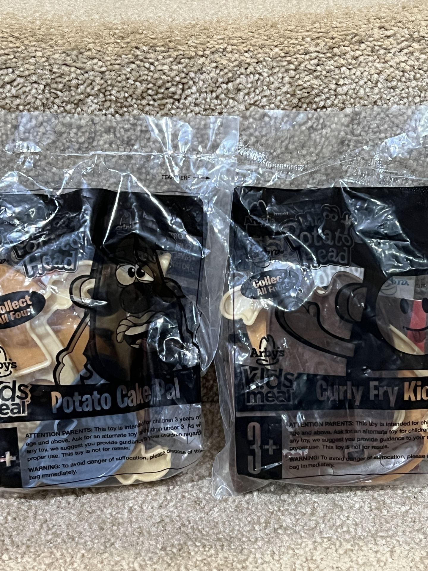 Sweet Potato Mr Potato Head & Curly Fry Kid 2014 Hasbro Arbys Kids Meal Toy