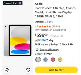 Apple ipad A16 128gb