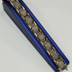 Men Gold bracelet With Diamonds