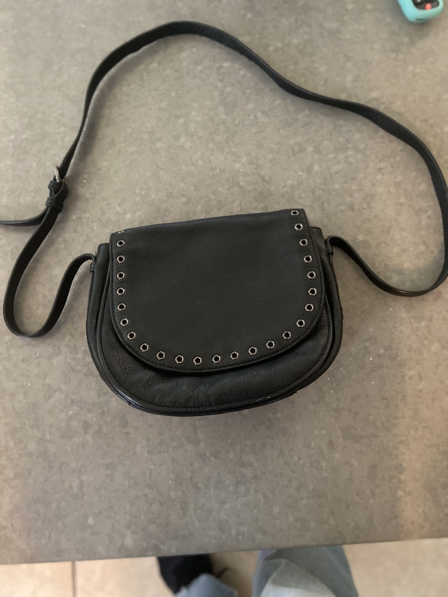 Black Leather Bag , Brand Vince Camuto