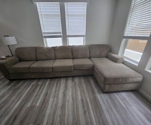 Attachable 2 Sectional Sofa with Lounger - Paid $1,000