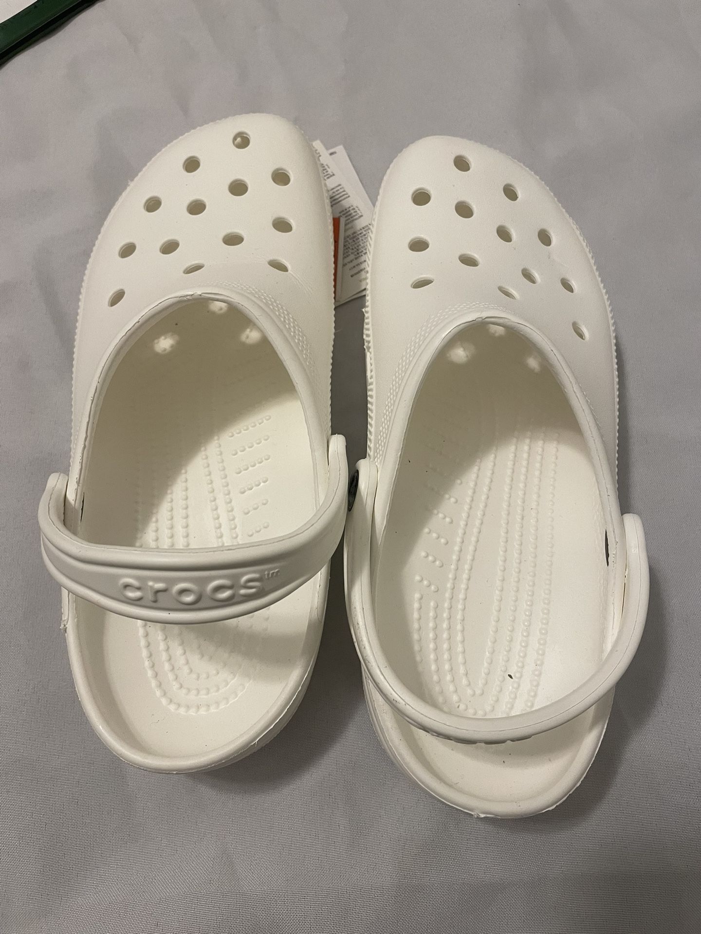 White Crocs Size 9M/11W