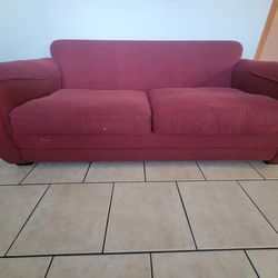 Set Of Couches/color Red 
