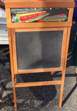Vintage blackboard easel