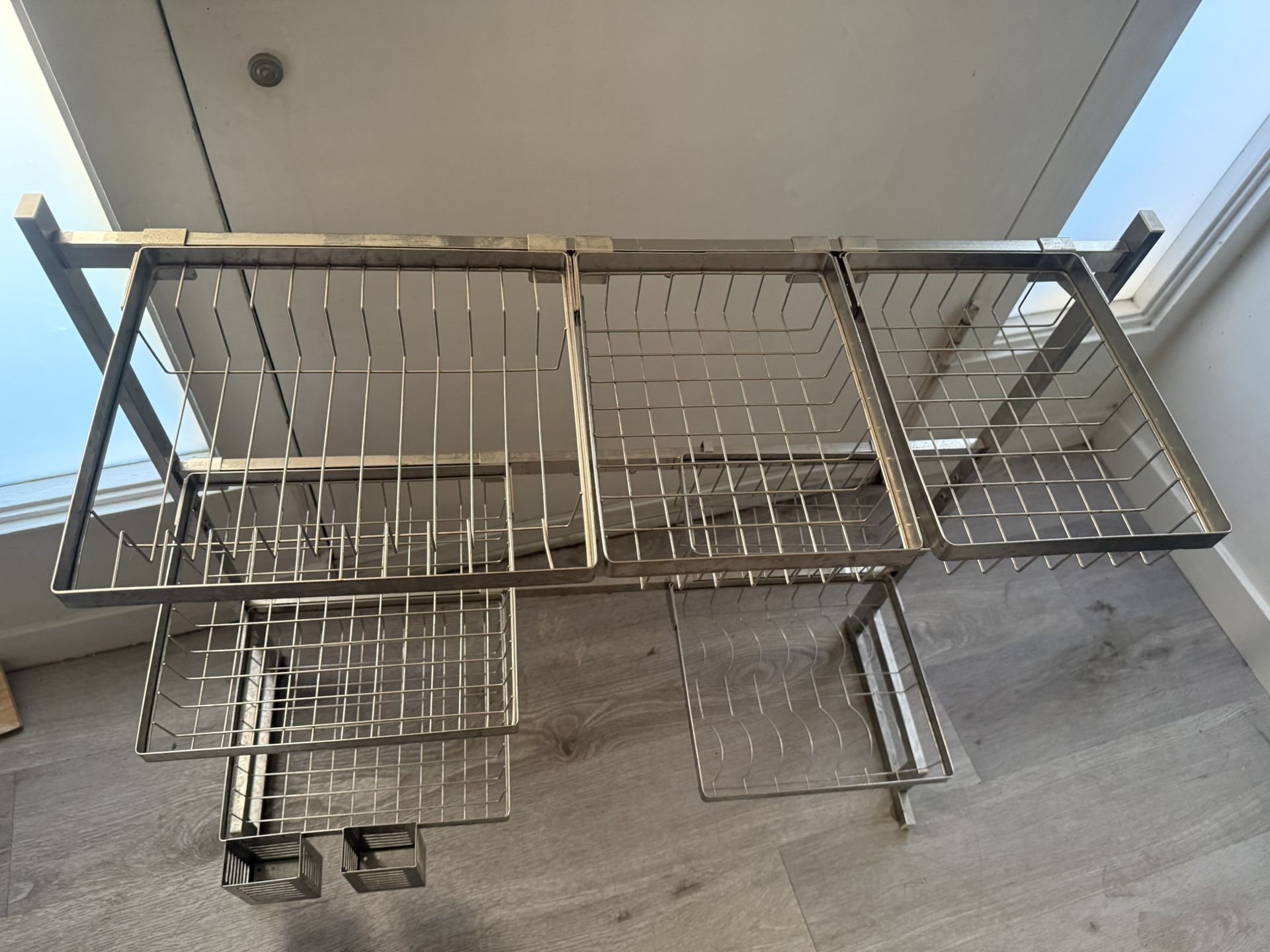 Stainless Steel Dish Rack.. 3.5 Feet Wide X 30 Inches Tall