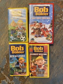 Vintage Bob The Builder VHS videos lot of 4