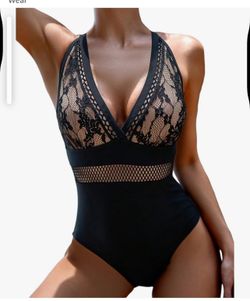 Nice lace detail swimsuit