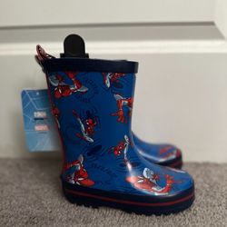 NEW SPIDERMAN RAIN BOOTS- FIRM PRICE 