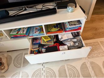 CB2 Chill 60" White High-Gloss Media Console