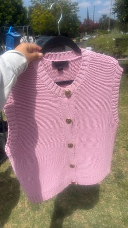 Zara Hot Pink Vest Blouse