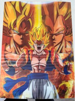 Dragon Ball Gogeta 3D Poster