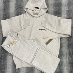 Size XL, XXL - Fear Of God Essentials Light Oatmeal 2 Piece Set 
