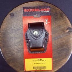 Safariland 307 Taser Cartridge Pouch X26 M26 Black Leather 2.25" Belt Loop