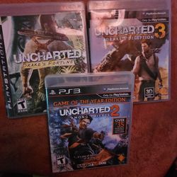 Ps3 Uncharted 1,2 And 3