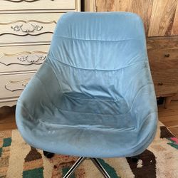 Cute Sky Blue Rolling Office or Desk Chair