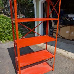 Orange Metal Shelf