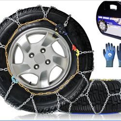 DEDC Auto Lock Snow Tire Chains, 50s Quick Easy, Enhanced Manganese Steel Alloy Endurance Life 650 Mi for Off Road SUV and Pickup Truck 265 275 285 29
