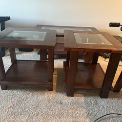 Coffee Table + 2 Matching End Tables 