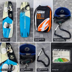 Cabrinha Ace Kiteboard + Zone Bandit 11m Kite Bundle