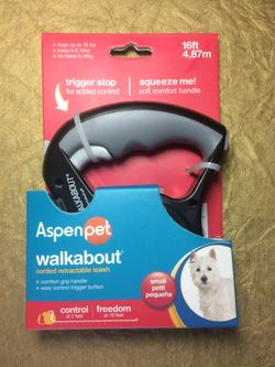 Walkabout Corded Retractable Leash for Small Dog