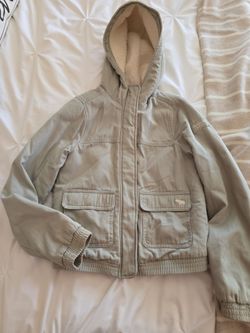 Girls Abercrombie &Fitch light green jacket