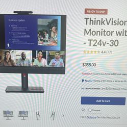 Lenovo 24” TIO Monitor