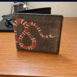 Men’s Long Snake Gucci Wallet