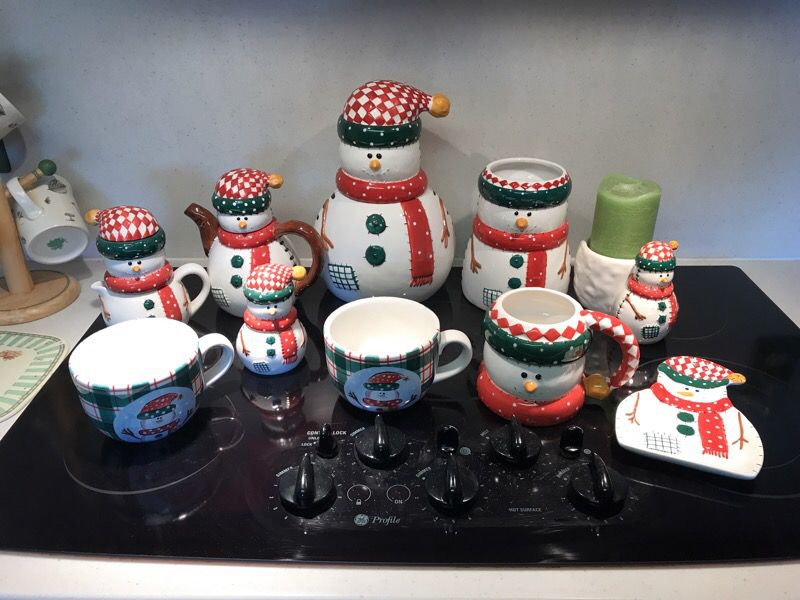 Snowmen kitchen 11 piece set