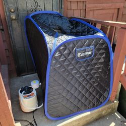 Costway Portable Collabsable  Personal Steam Sauna Spa With Steamer Machine