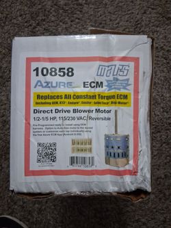 Direct drive blower motor  1/2-1/5 hp,115/230 VAC,reversible